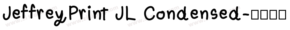 JeffreyPrint JL Condensed字体转换
